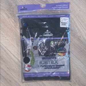 NWT Indera Women's Medium Black ICETEX Thermal Top